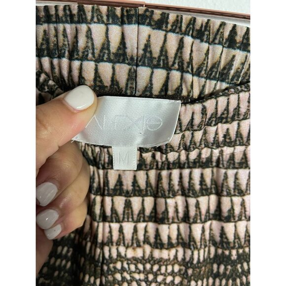 COPY - Alexie Womens High Rise Wide Leg Elastic Waistband Trouser Pants Brown S… - Picture 4 of 4